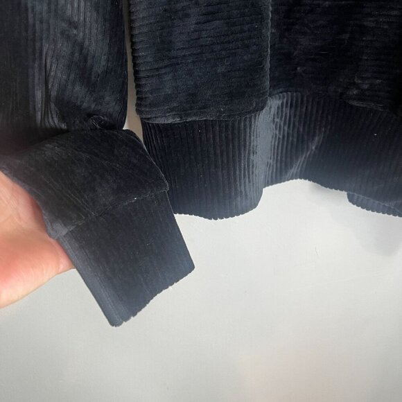 prAna Womens Escambia Pull Over Knit Top Sweater MEDIUM in Black Velour - Picture 2 of 10